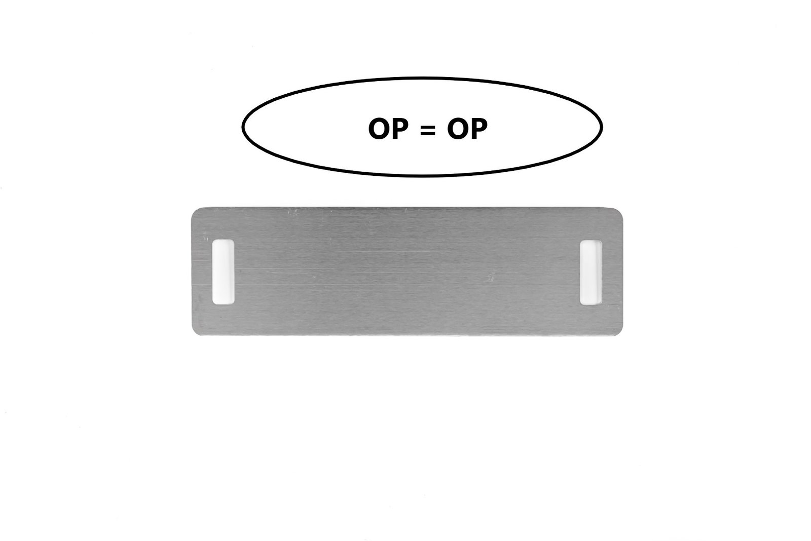 Aluminium label 30x100x0.5mm-sleuf 15x5mm per 1.000 stuks-0