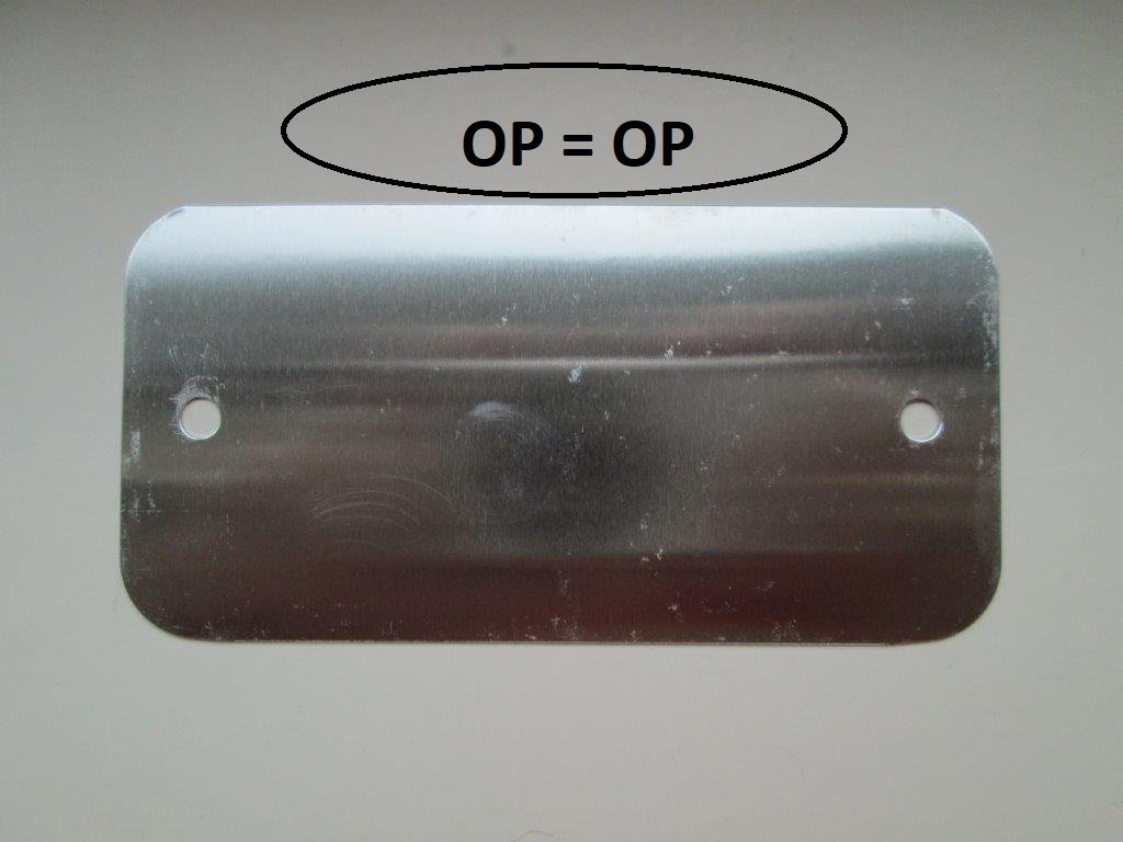 Metalen label 60x120x0,5 mm blank geen gaten 500 stuks-0