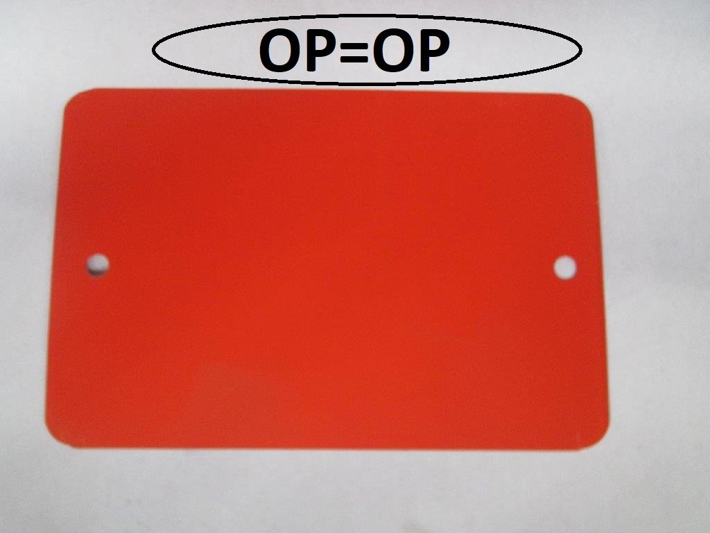 Metalen label rood 80x120x0,18mm 2 gaten 5mm 1.000 stuks-0