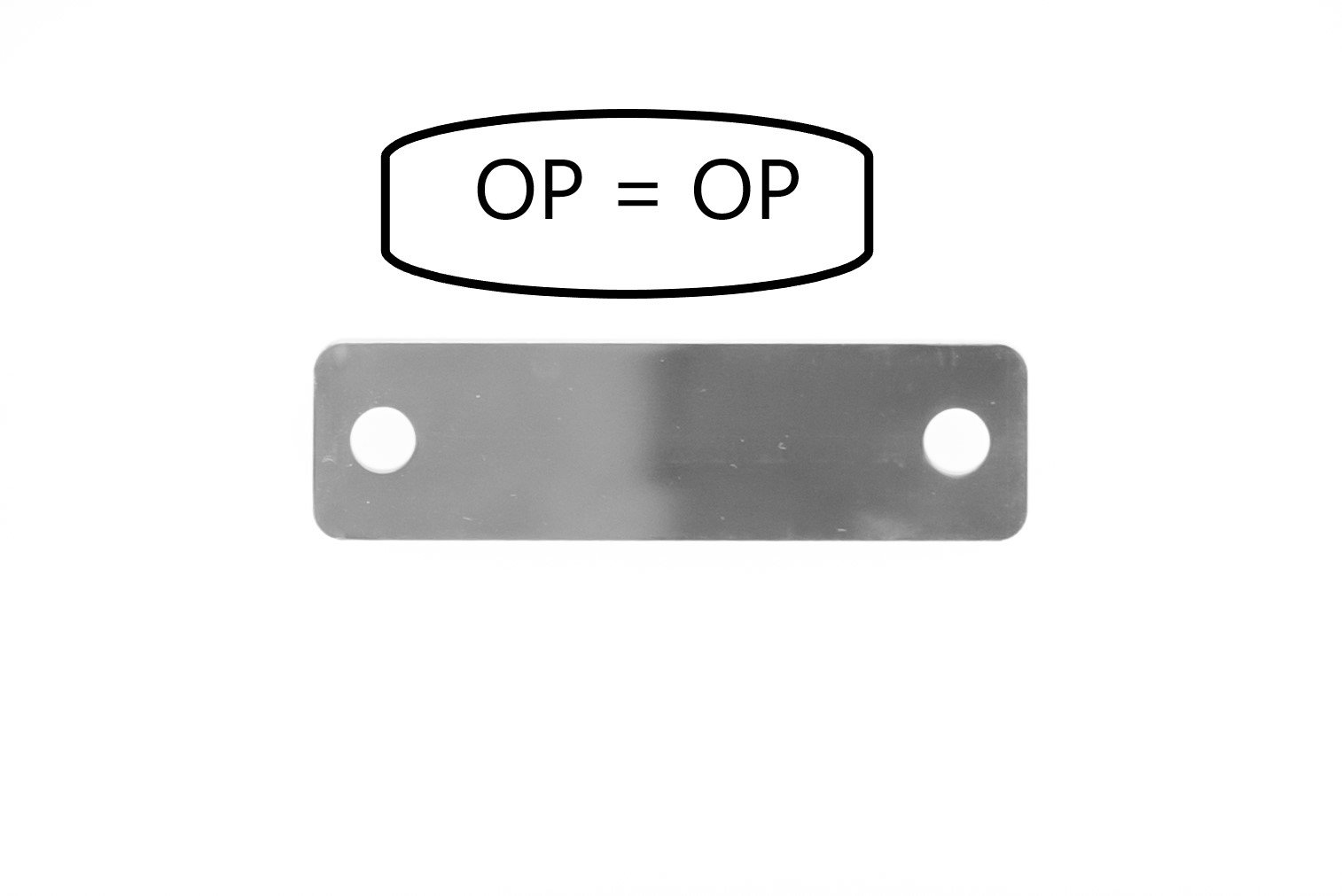 Metalen labels blank DIVERSE MATEN OP=OP ZIE AANBIEDINGEN PAGINA-498